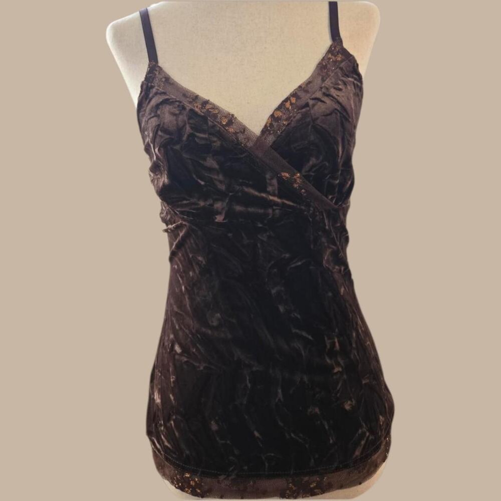 Chocolate brown byerwear crushed velvet